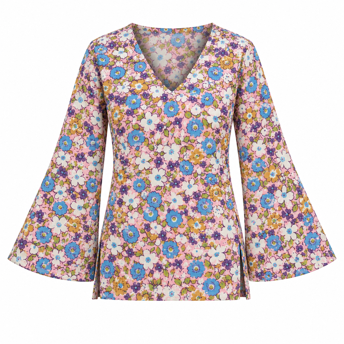 Spring Bloom- Bell Sleeve Kurti