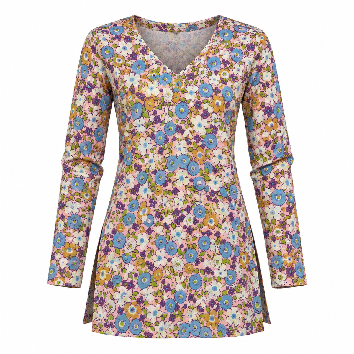 Spring Bloom- Straight Sleeve Kurti