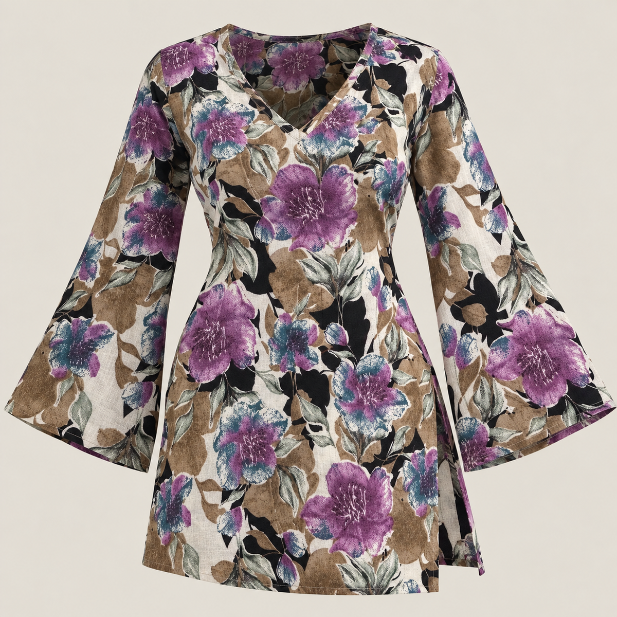 Aurelia Botanique- Bell Sleeve Kurti