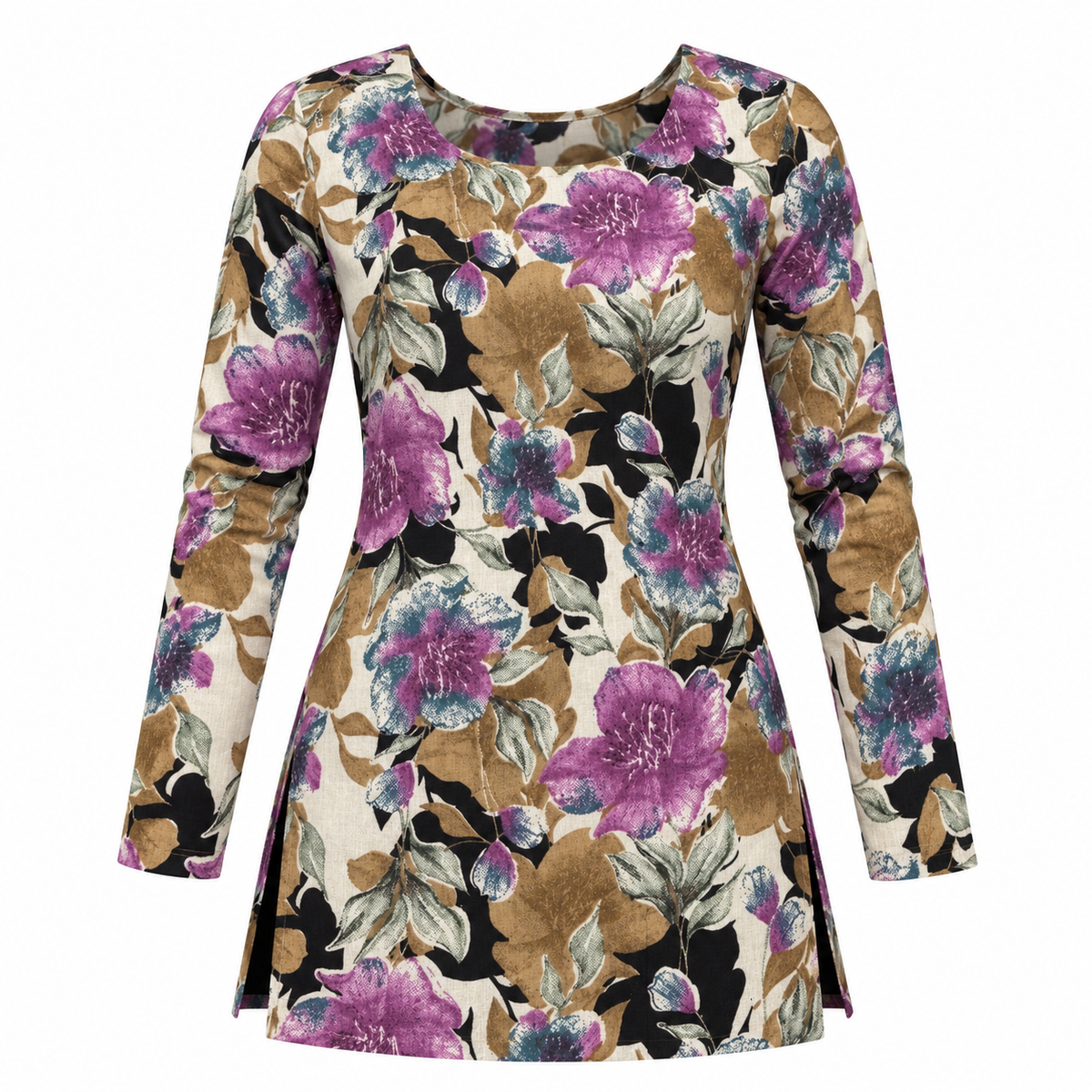 Aurelia Botanique- Boat Neck Kurti