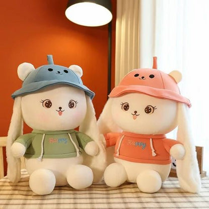 Happy Bunny Plush Doll Soft Cushion Toy