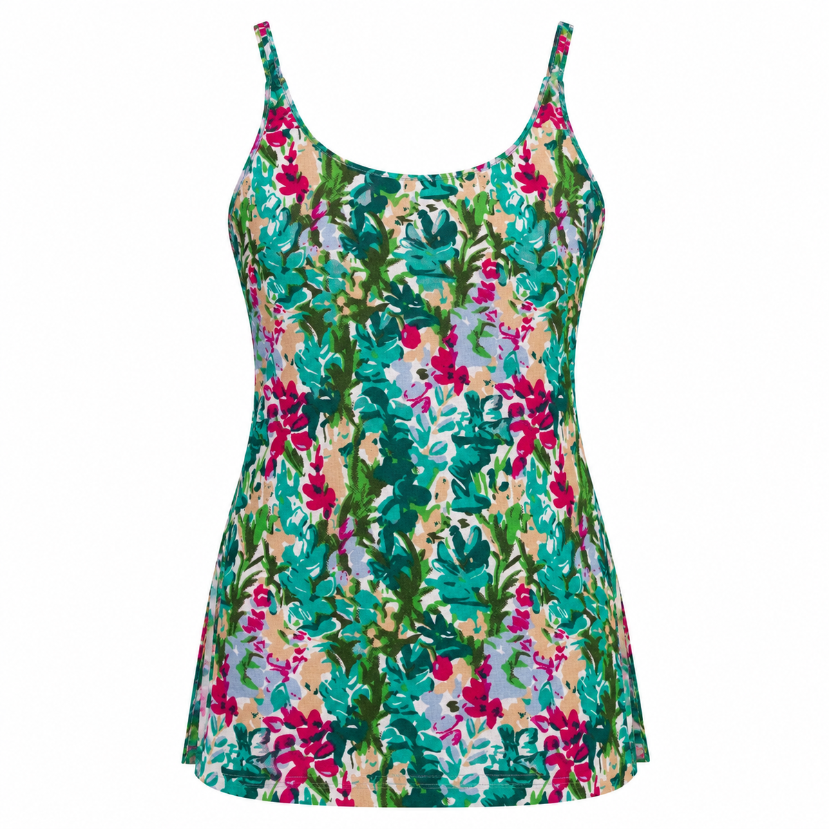 Tropical Floral- Sleeveless Kurti