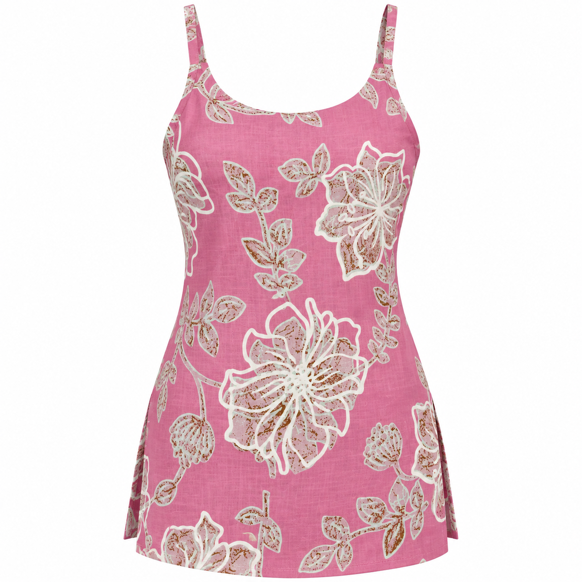 Rose Petal Floral- Sleeveless Kurti