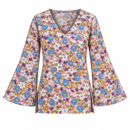 Spring Bloom- Bell Sleeve Kurti