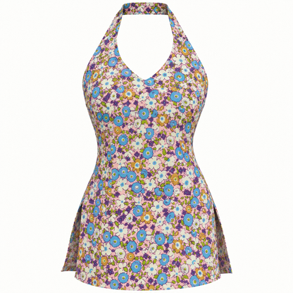 Spring Bloom- Halter Neck Kurti