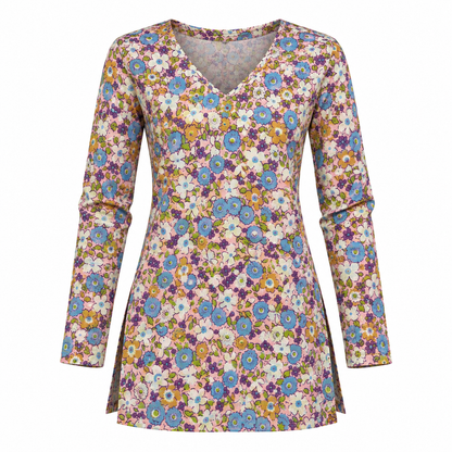 Spring Bloom- Straight Sleeve Kurti