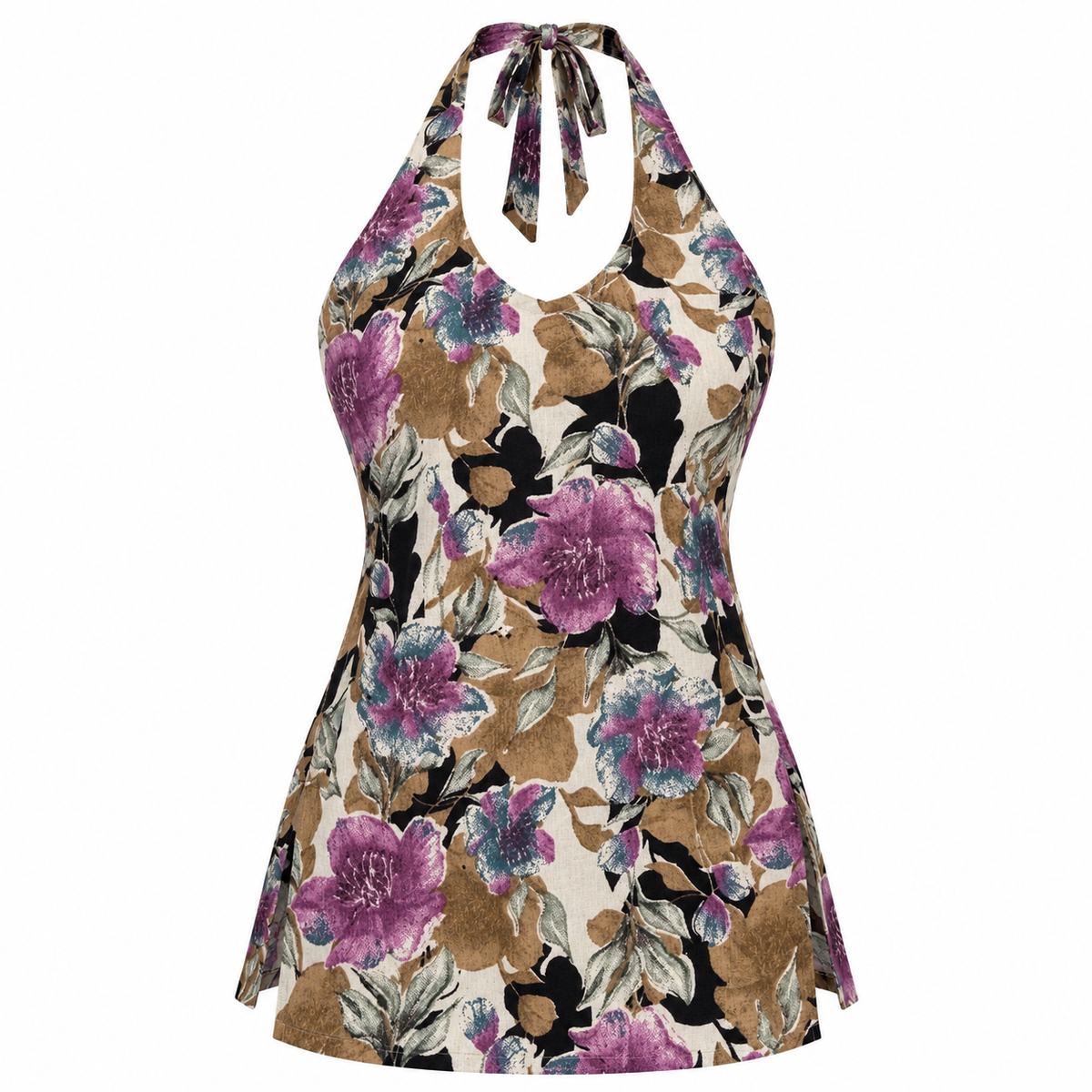 Aurelia Botanique- Halter Neck Kurti