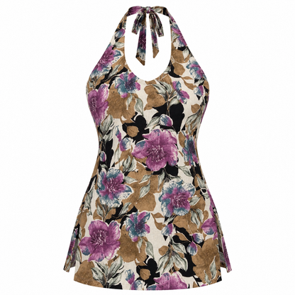 Aurelia Botanique- Halter Neck Kurti