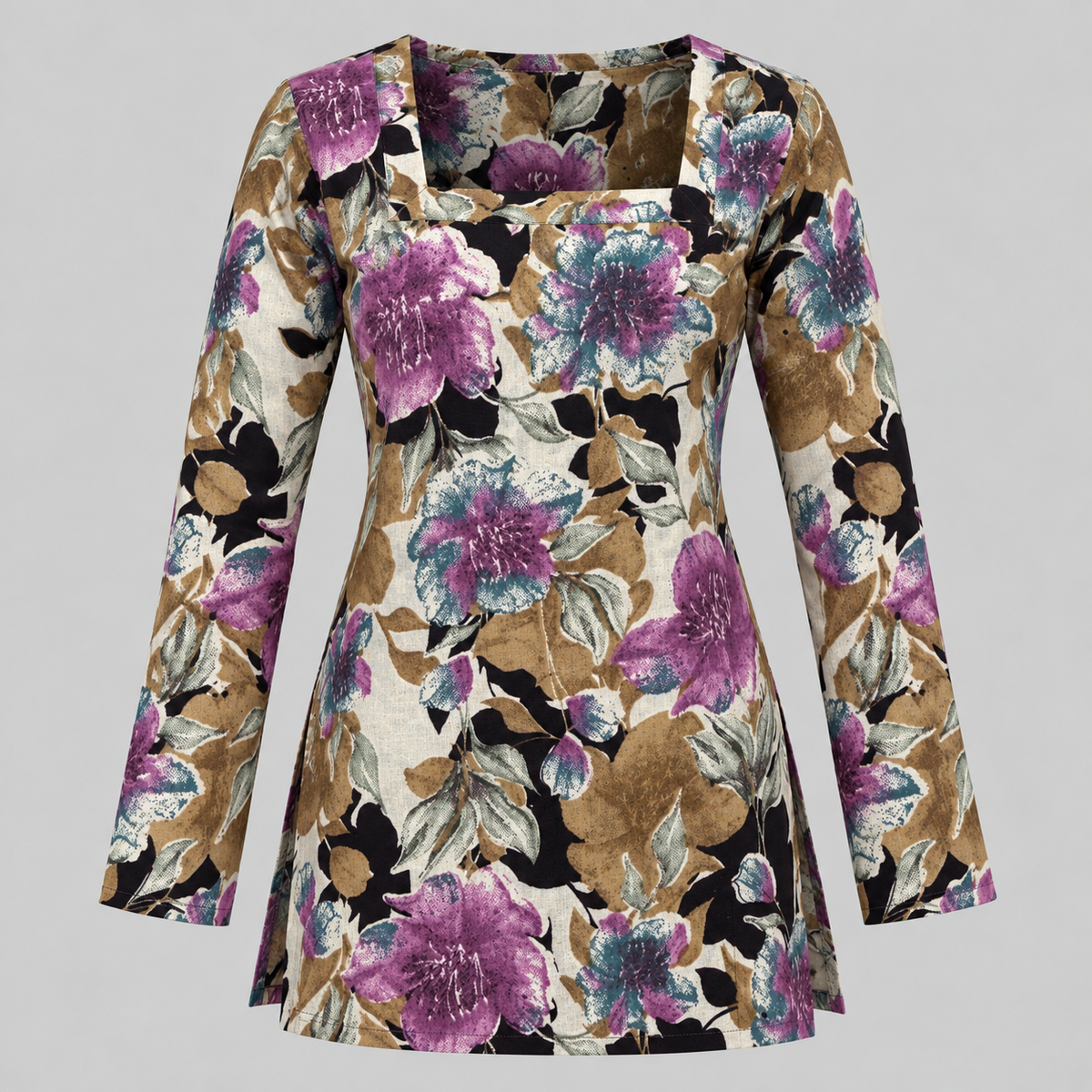 Aurelia Botanique- Square Neck Kurti