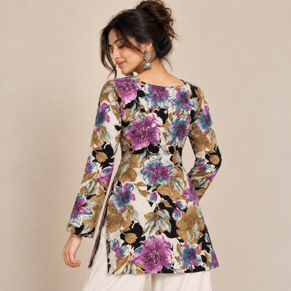Aurelia Botanique- Square Neck Kurti